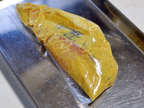 下味冷凍◇生鱈のカレースパイスヨーグルト漬け